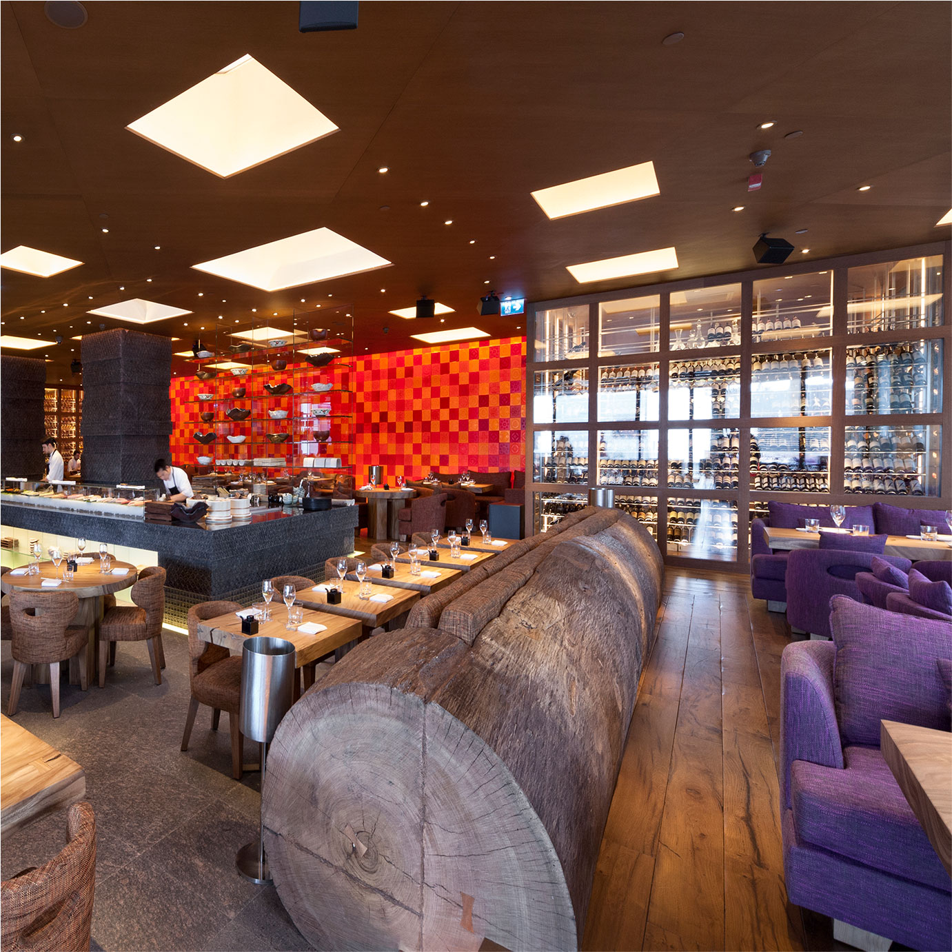 Zuma high end Japanese restaurant design fit out